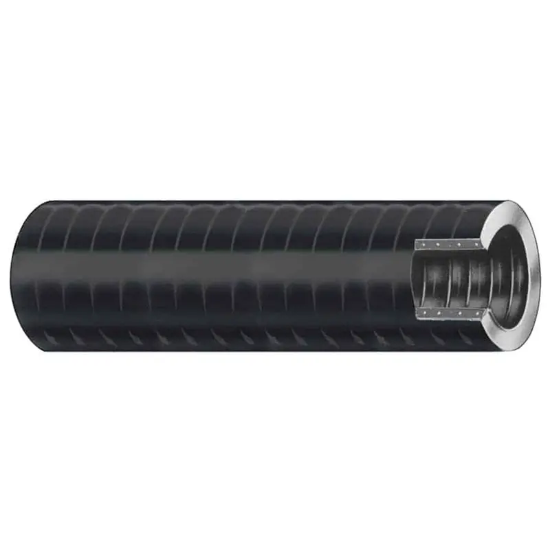 Trident Marine 1.125-Inch Xhd Vac Bilge & Livewell Hose – Rigid Black Pvc Helix [149-1186-Ft] 1