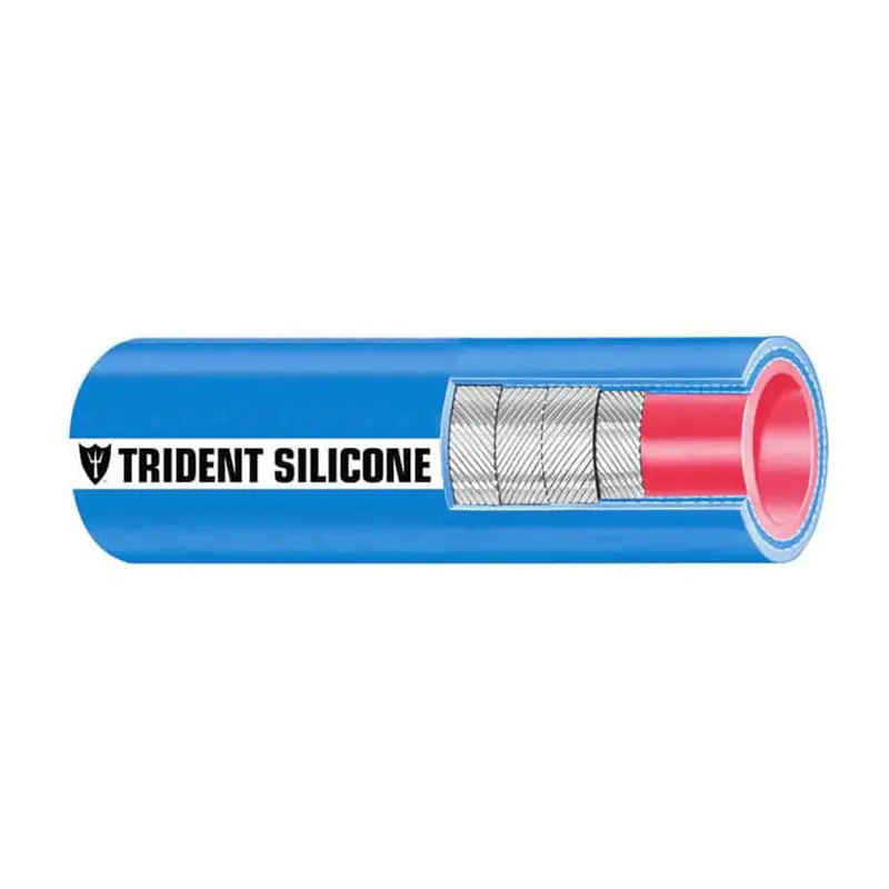 Trident Marine 1.5-Inch × 36-Inch Blue Silicone Wet Exhaust Hose For Marine Use [202V1120-36] 1
