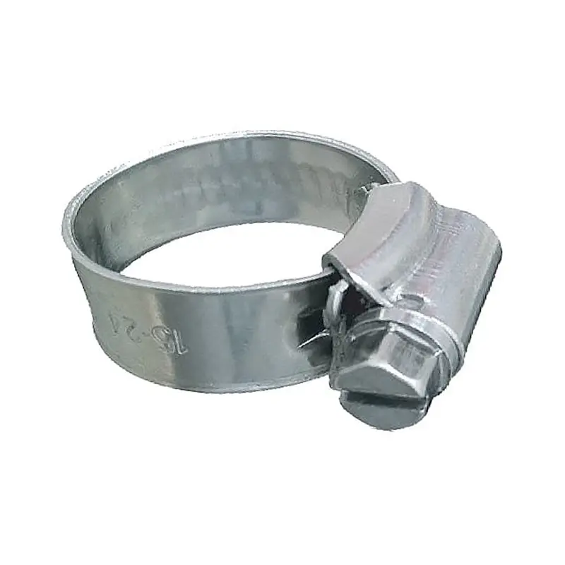 Trident Marine 316 Ss Worm Gear Hose Clamp – 3/8" Band, 7/16"–21/32" Range, 10-Pack (705-0561) 1