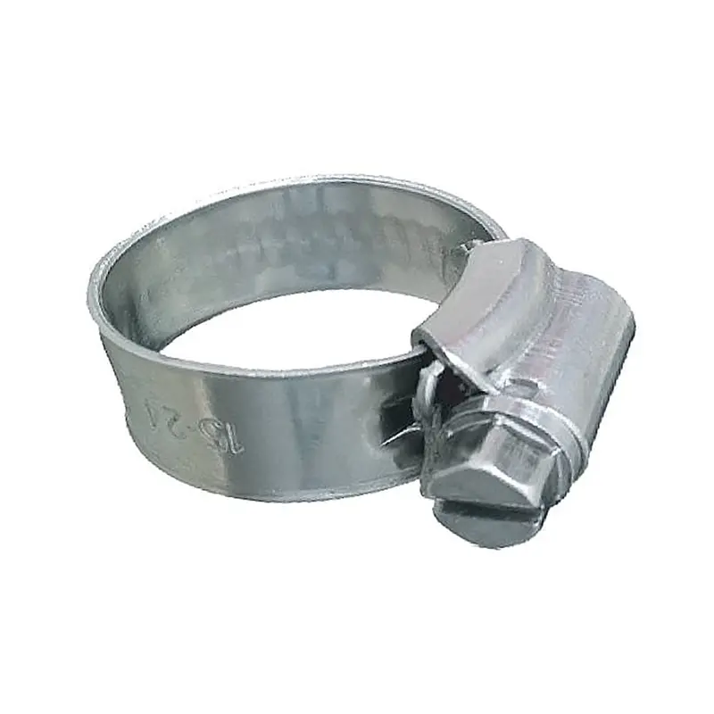 Trident Marine 316 Stainless Steel Non-Perforated Worm Gear Hose Clamp – 3/8" Band Width, 5/8" To 15/16" Clamping Diameter – 10-Pack (Sae #8, Model 705-0121) 1