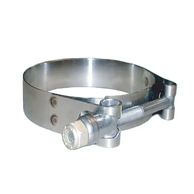 Trident Marine 316 Stainless Steel T-Bolt Clamp – 3/4" Band, 6.53"–7.10" Range, 10-Pack (Long) [720-6001L] 1
