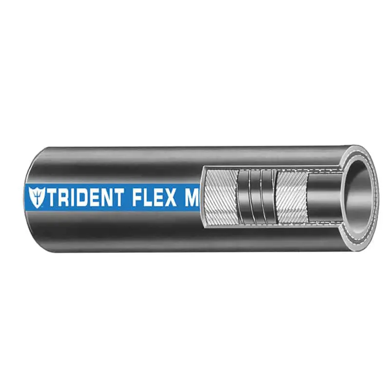 Trident Marine Black Flexible Wet Exhaust & Cooling Hose – 1" Id, Sold By The Foot [100-1006-Ft] 1