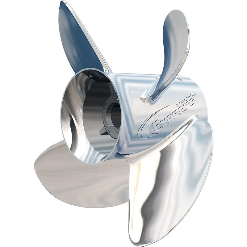Turning Point Express Mach4 Propeller – Left-Hand, 4-Blade Stainless Steel, 15.3" X 13" (Model 31501340) 1