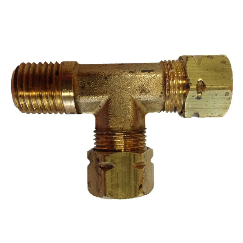 Uflex 171Ca-6-4 Male Run T-Fitting: 3/8″ Tube × 3/8″ Tube × 1/4″ Npt 1