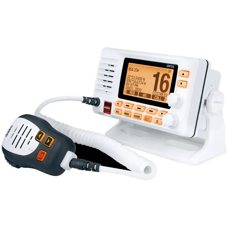 Uniden Um725 Fixed-Mount Marine Vhf Radio – White Housing 1
