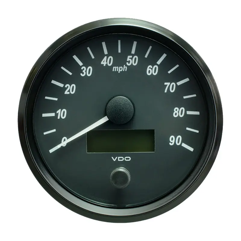 Vdo Singleviu 100Mm (4") Analog Speedometer – Metric Calibration, 90 Mph Range, Marine-Ready Design 1