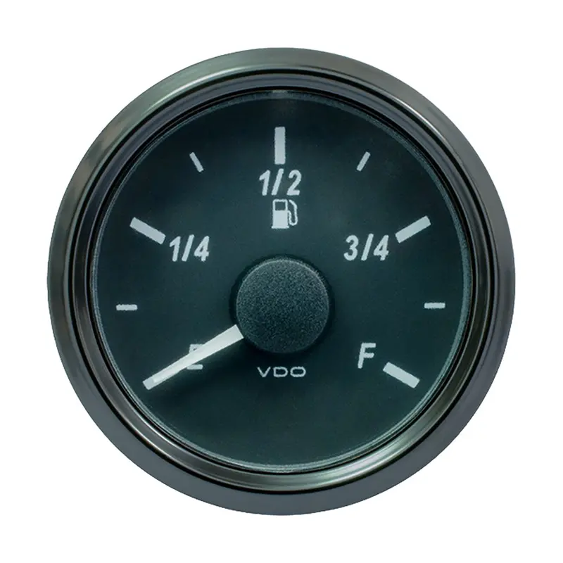 Vdo Singleviu 52Mm (2-1/16-Inch) Analog Fuel Level Gauge – E/F Scale, Compatible With 240–33 Ohm Senders (A2C3833130030) 1