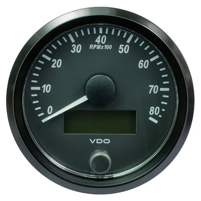 Vdo Singleviu 80Mm Tachometer – 8000 Rpm Range – Analog Display – A2C3833020030 1
