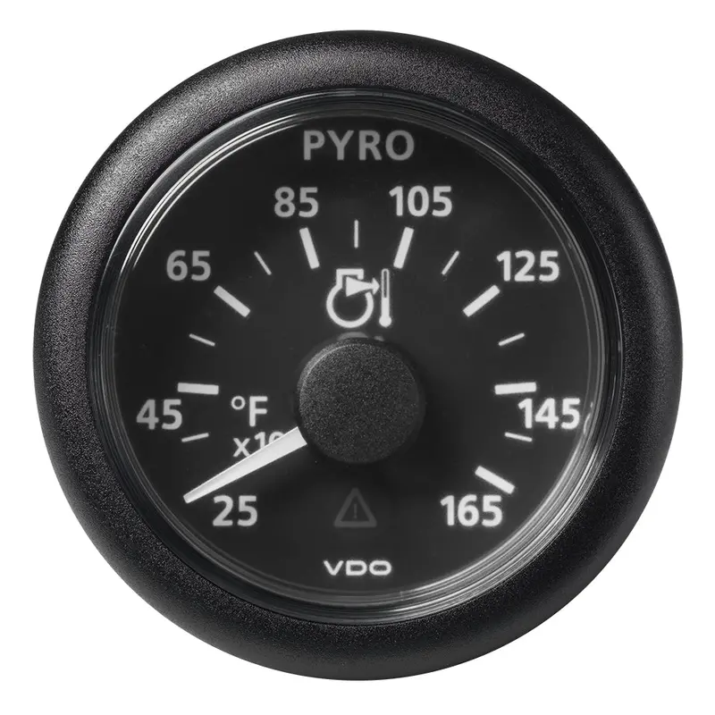 Veratron 52Mm Viewline Pyrometer – 250°F To 1650°F, Black Dial & Bezel, 2-1/16" Face 1