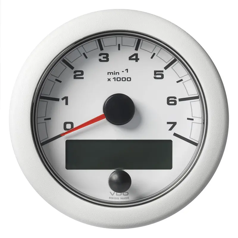 Veratron 85Mm Oceanlink Nmea 2000 Tachometer – 7000 Rpm Range, White Dial & Bezel (Model A2C1065820001) 1