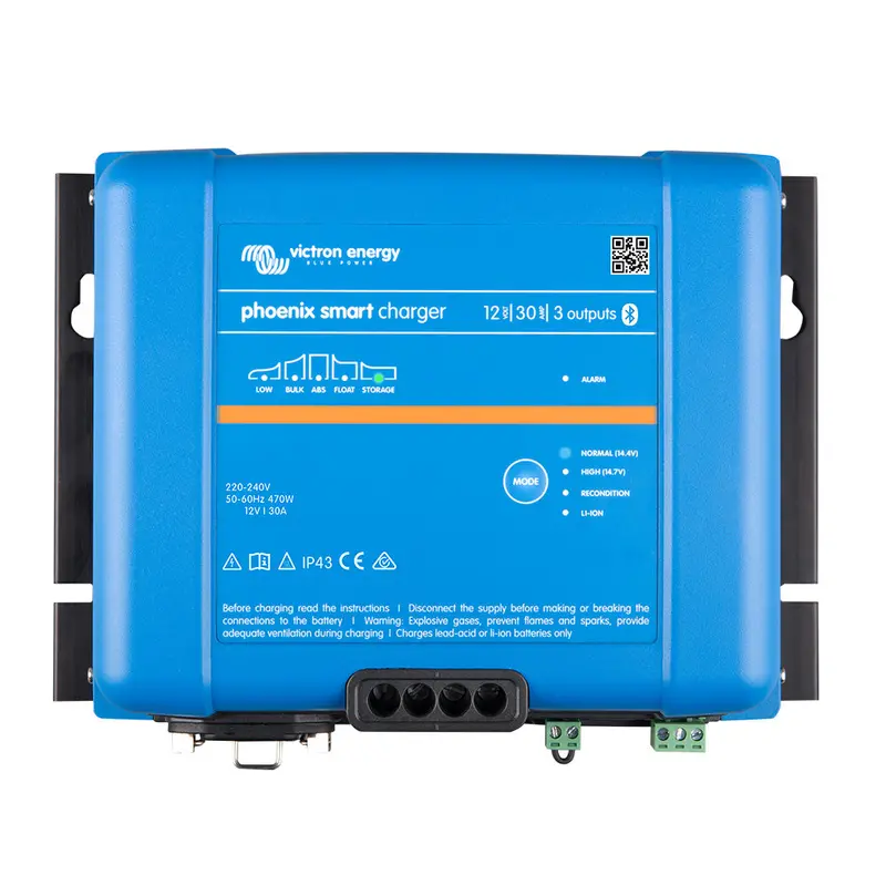 Victron Phoenix Smart Ip43 Charger 12V 30A (3-Output) – 120–240V Ac Compatible – Model Psc123053095 1