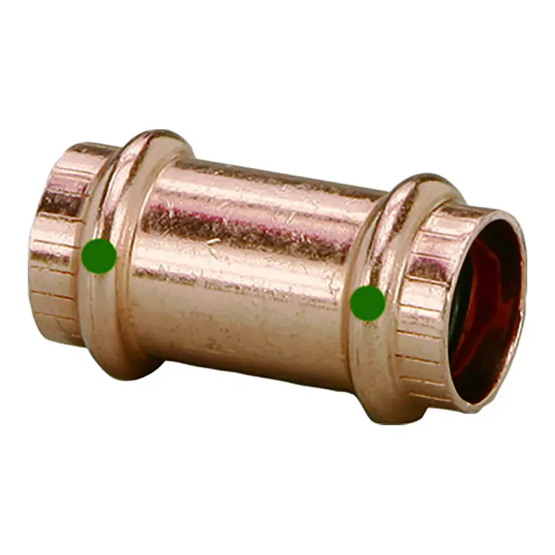 Viega 78197 Propress 2" Copper Coupling Without Stop – Double Press, Smart Connect Technology 1