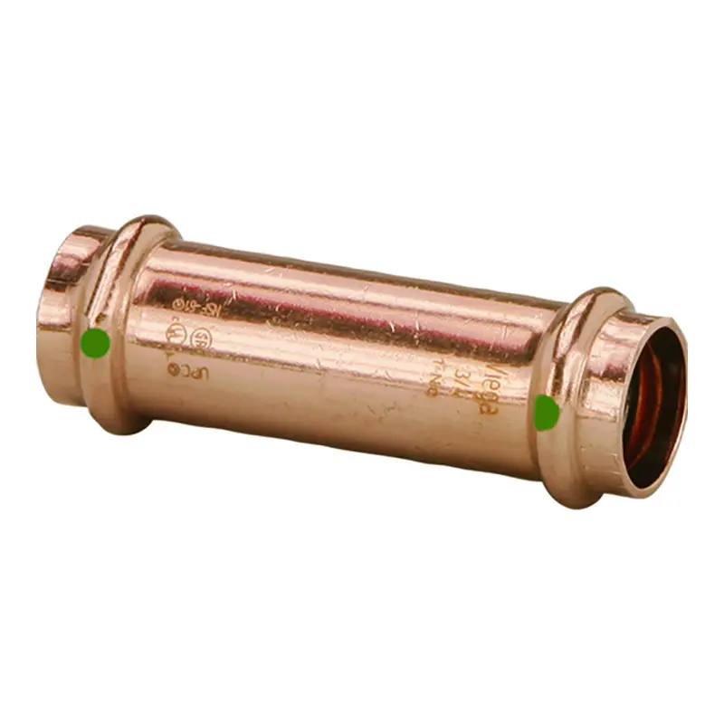 Viega 79005 Propress 0.5" Extended Copper Coupling Without Stop – Double Press, Smart Connect 1