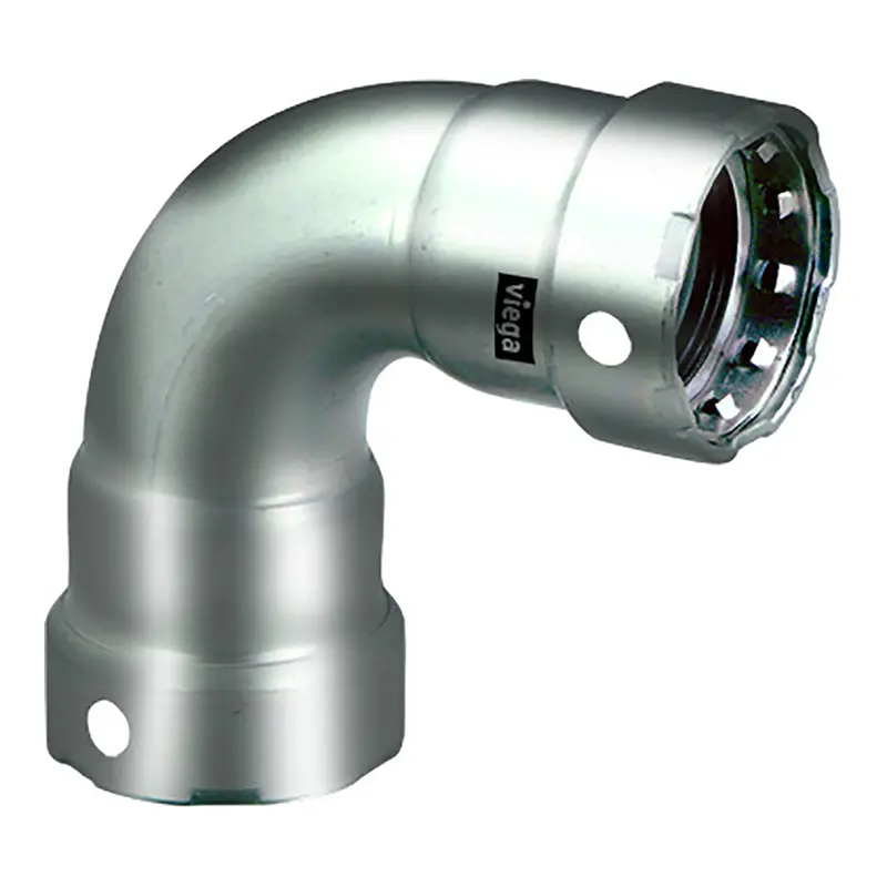 Viega Megapress 1/2" Stainless Steel 304 90° Elbow – Dual-Press Smart Connect Fitting [95005] 1