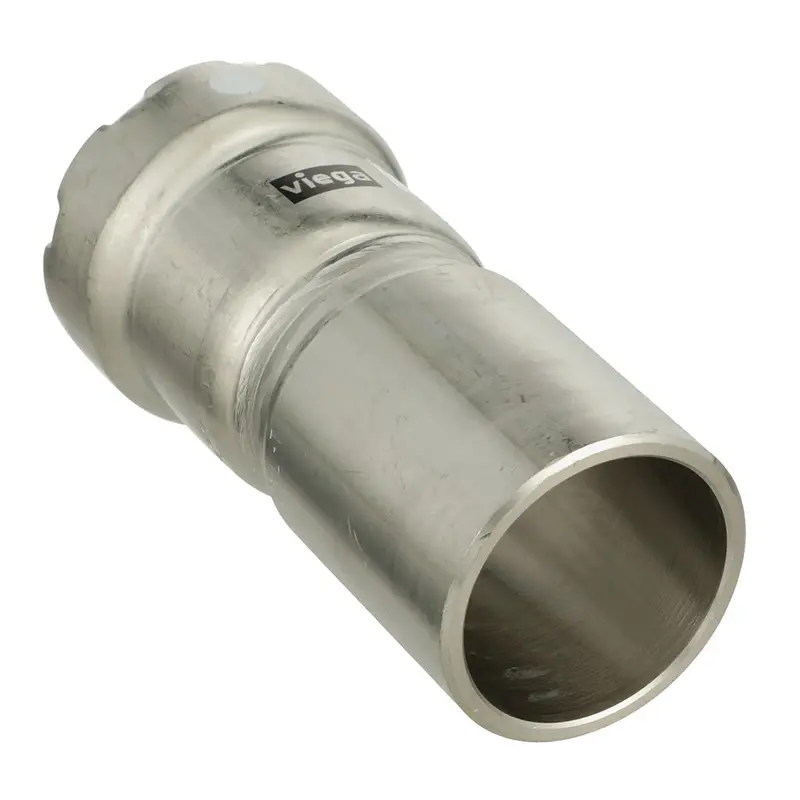Viega Megapress 316 Stainless Reducer – 1.5" Ips × 3/4", Fkm Seals, #91155 1