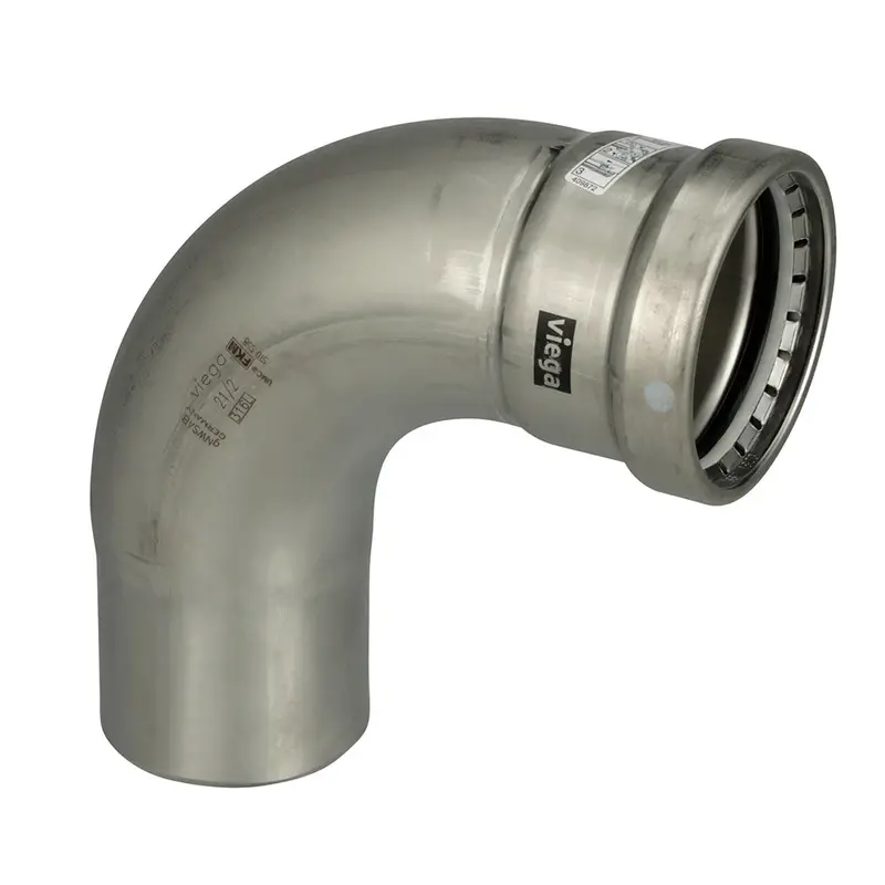 Viega Megapress 316 Stainless Steel Fkm 90° Street Elbow – 4" [98400] 1