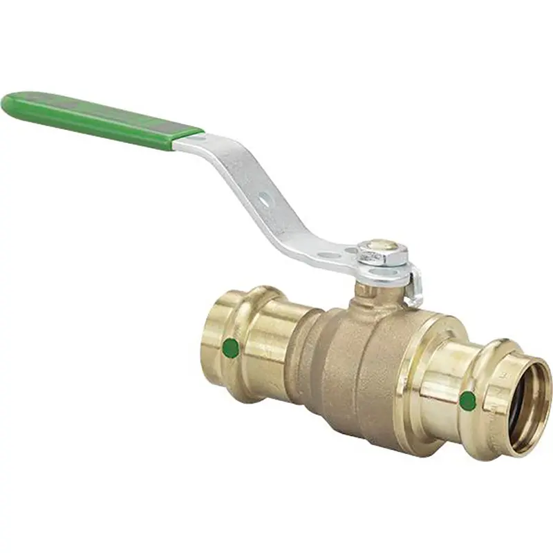 Viega Propress 1-1/2" Lead-Free Bronze Ball Valve With Stainless Steel Stem – Dual Press Connection (79943) 1