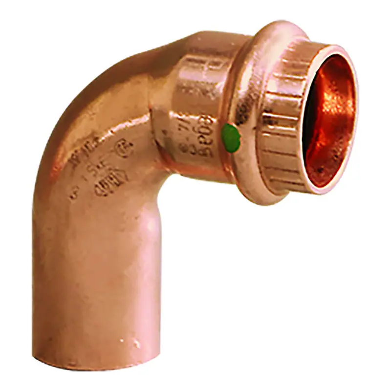 Viega Propress 1-Inch 90° Copper Elbow – Street/Press Hybrid Fitting With Smart Connect [77057] 1