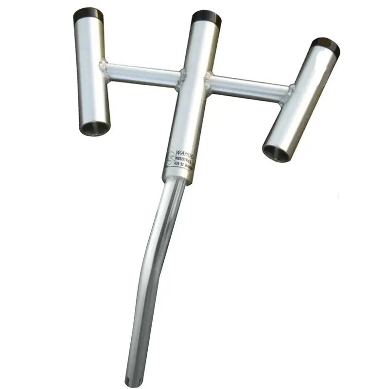 Wahoo Triple Rod Holder – Heavy-Duty 30° Bent Butt Mount (Model 104) 1
