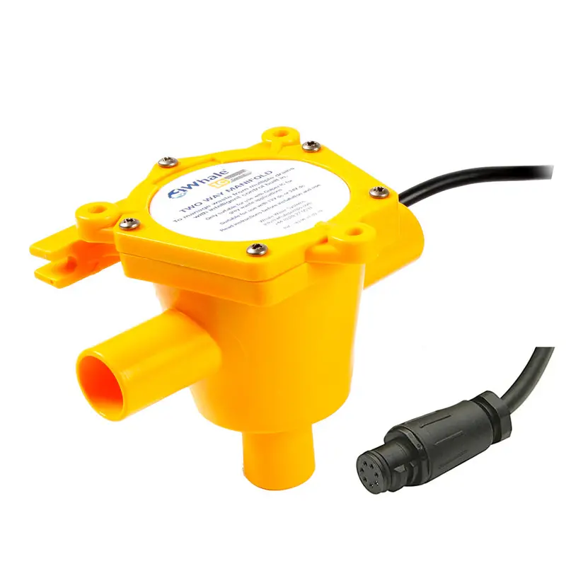 Whale 2-Way Waste Manifold Valve – 12" Cable-Actuated, Dual 3/4" Npt Ports (Model Wm1984B) 1