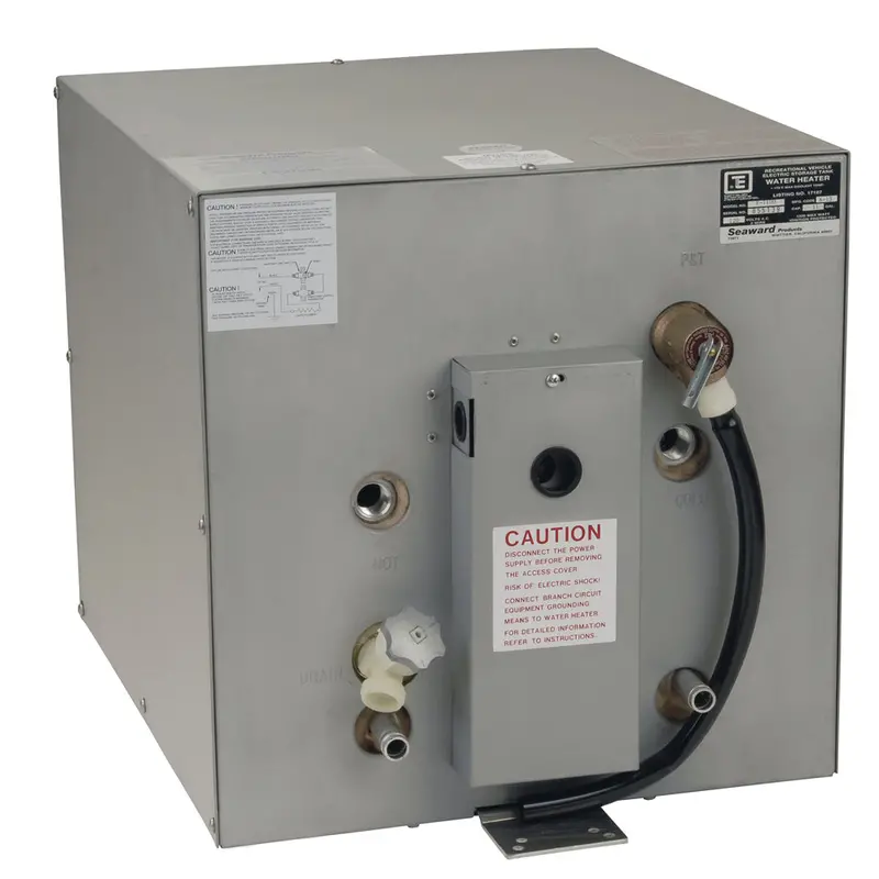 Whale Seaward F1100 11-Gallon 120V Hot Water Heater – Front-Mount Heat Exchanger, Galvanized Steel Tank 1