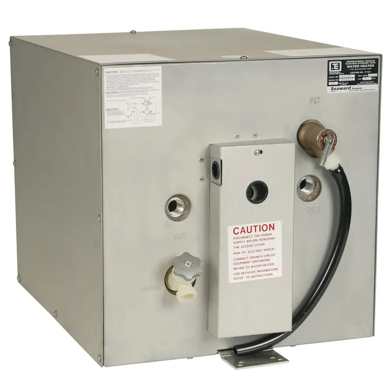 Whale Seaward S1100 11-Gallon Hot Water Heater – Rear Heat Exchanger, 120V/1500W, Galvanized Steel (S1100) 1