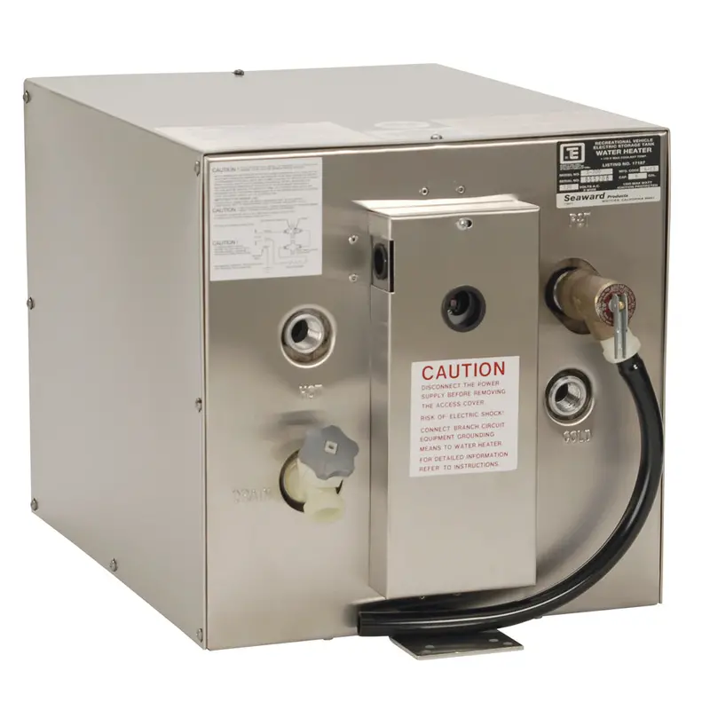 Whale Seaward S700 Hot Water Heater – 6-Gallon, Rear-Mount Heat Exchanger, 120V/1500W, Stainless Steel Tank 1