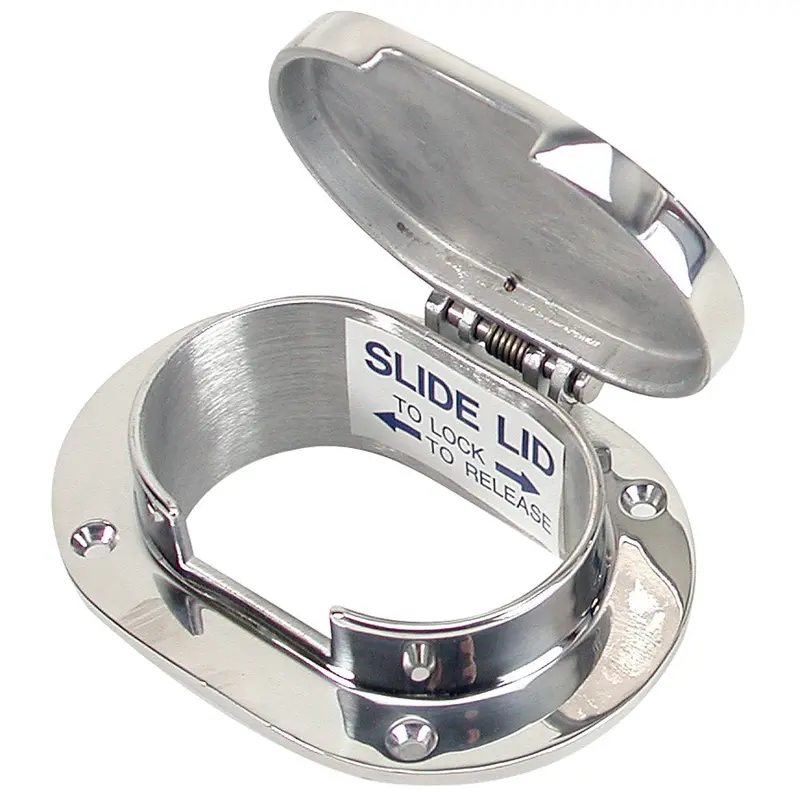 Whitecap Chain-And-Rope Deck Pipe – 3-7/8" × 2-1/2" Opening 1