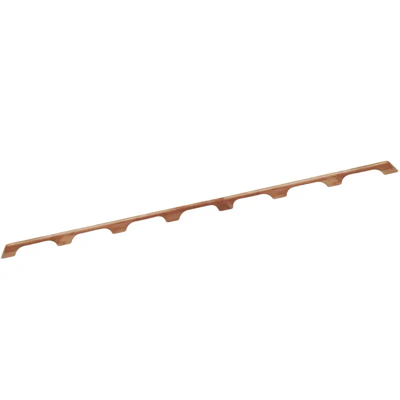 Whitecap Teak Deck Handrail With Seven Decorative Loops – 73-Inch Length, Natural Wood Finish [60112] 1