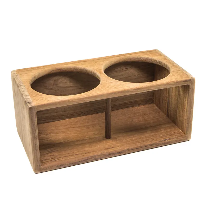Whitecap Teak Double-Compartment Insulated Drink Holder 1