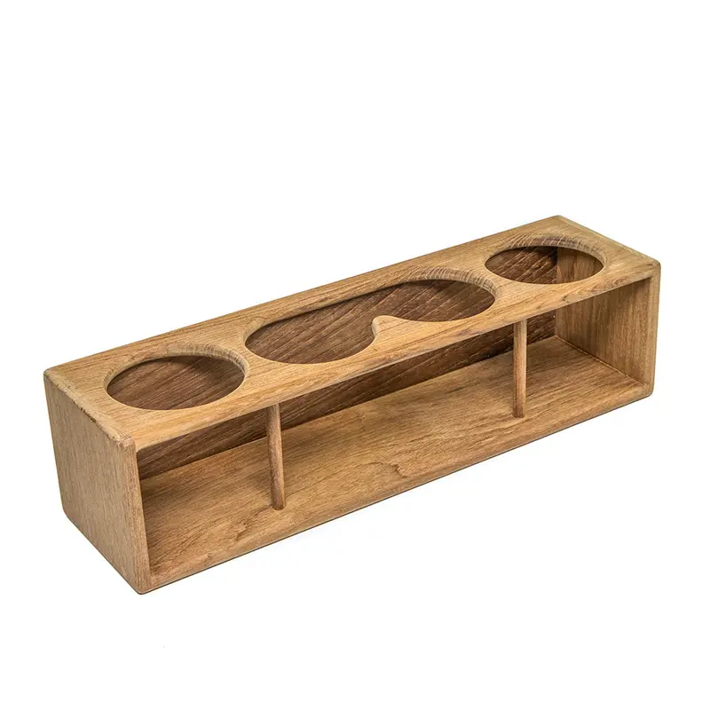 Whitecap Teak Four-Slot Drink And Binocular Rack (Model 62632) 1