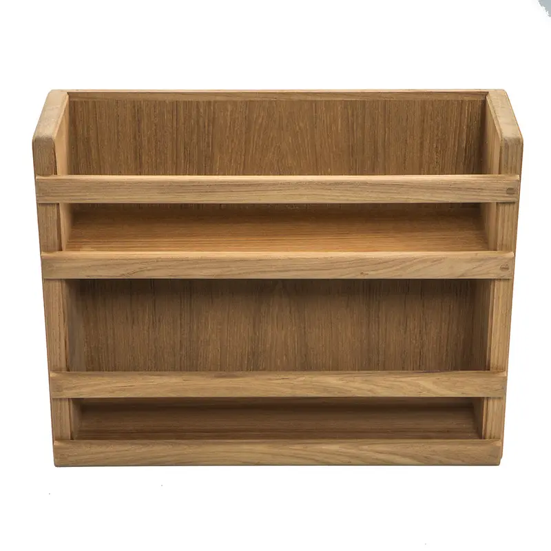 Whitecap Teak Two-Tier Wall-Mounted Spice Organizer [62440] 1