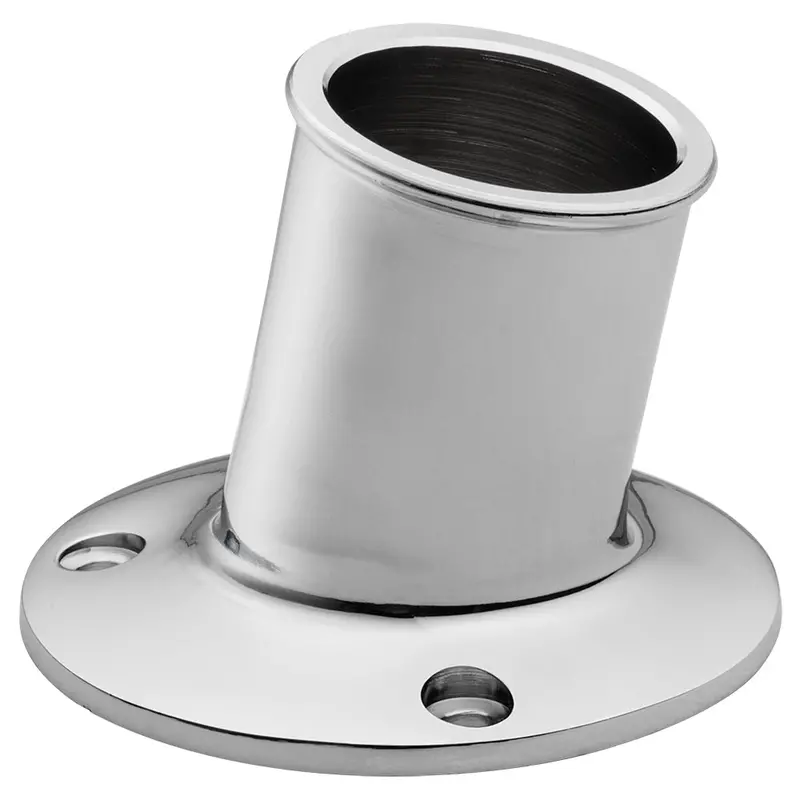 Whitecap Top-Mount Brass Flag Pole Socket – 1-1/4-Inch Internal Diameter – Model S-5003 1