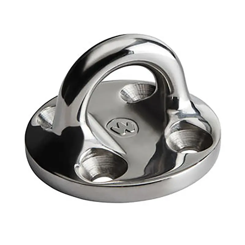 Wichard 6635W Round Pad Eye – 57Mm (2-1/4") Fixed Mount Stainless Steel Fitting 1