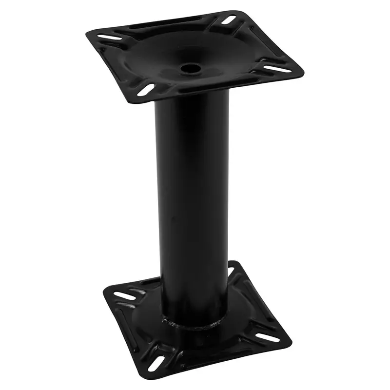 Wise 13" Black Steel Pedestal Base – Heavy-Duty Fixed-Height Seat Support 1