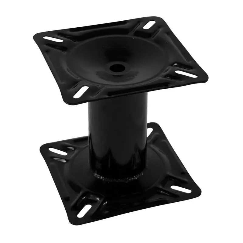 Wise 7" Black Steel Pedestal – Low-Profile Fixed Seat Mount For Small Craft 1