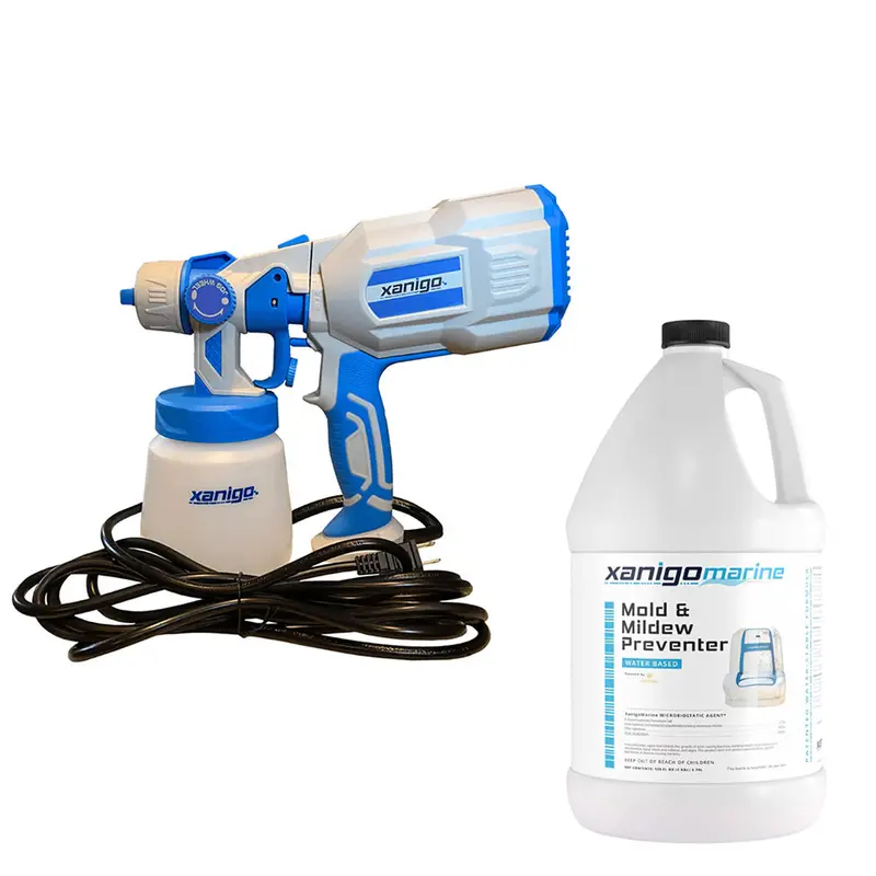 Xanigo Marine Mold & Mildew Preventer – 4-Gallon Concentrate + Free Defender Atomizer [Xmmmp4G/Atomizer] 1